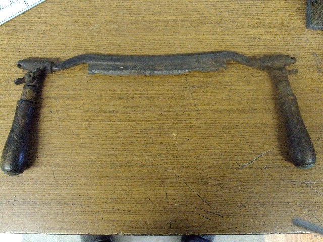 8" Inch Drawknife W/ Folding Handles Maker Unknown B483