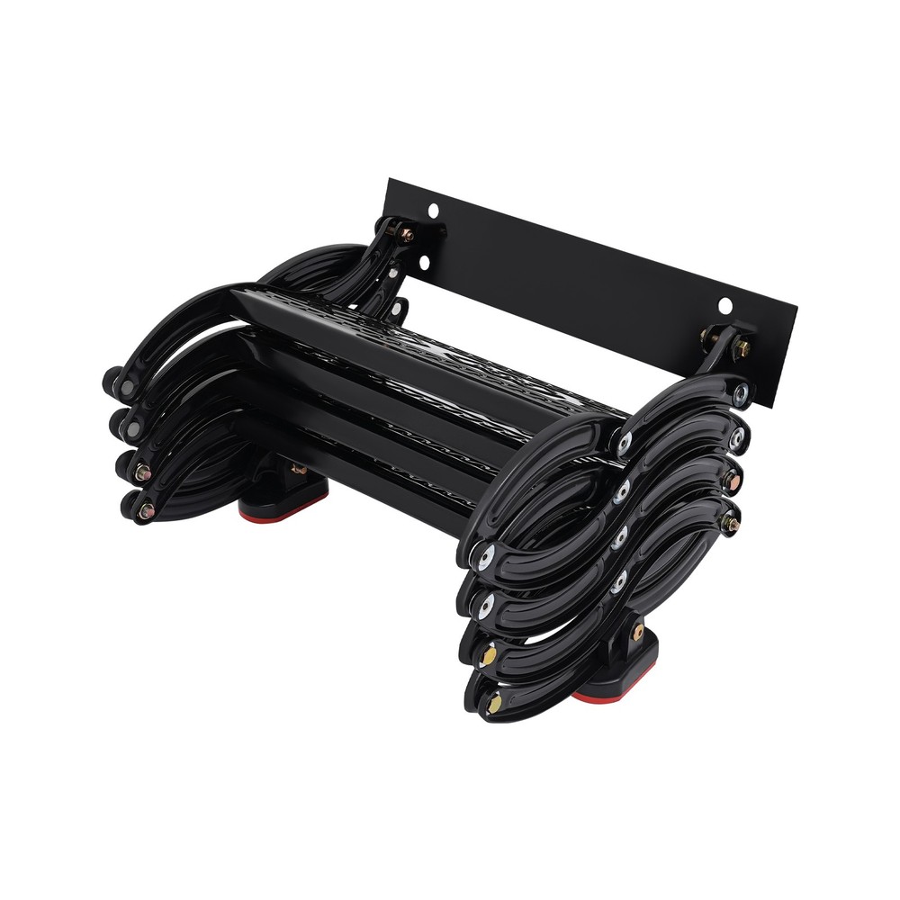 Wall Mounted Attic Ladder, Pull Down Telescoping Step Ladder, 4 Steps Ladder
