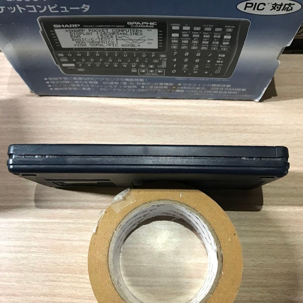 SHARP PC-G850V Pocket computer PC Function Calculator Tested