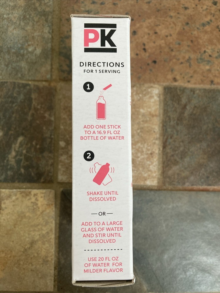 2 PACK Pure Kick Hydrate Strawberry Watermelon 6 Packets Zero Sugar Electrolytes