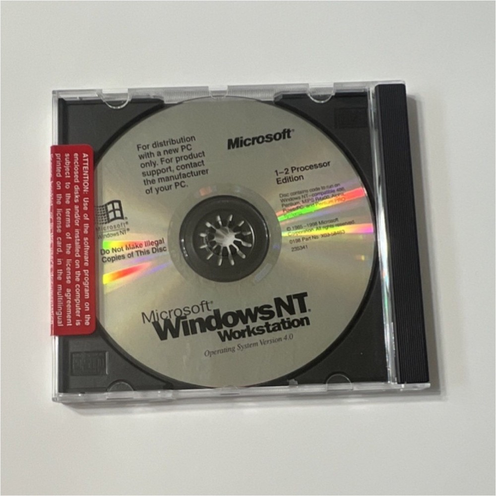 Microsoft Windows NT Workstation 1-2 Processor Edition CD English