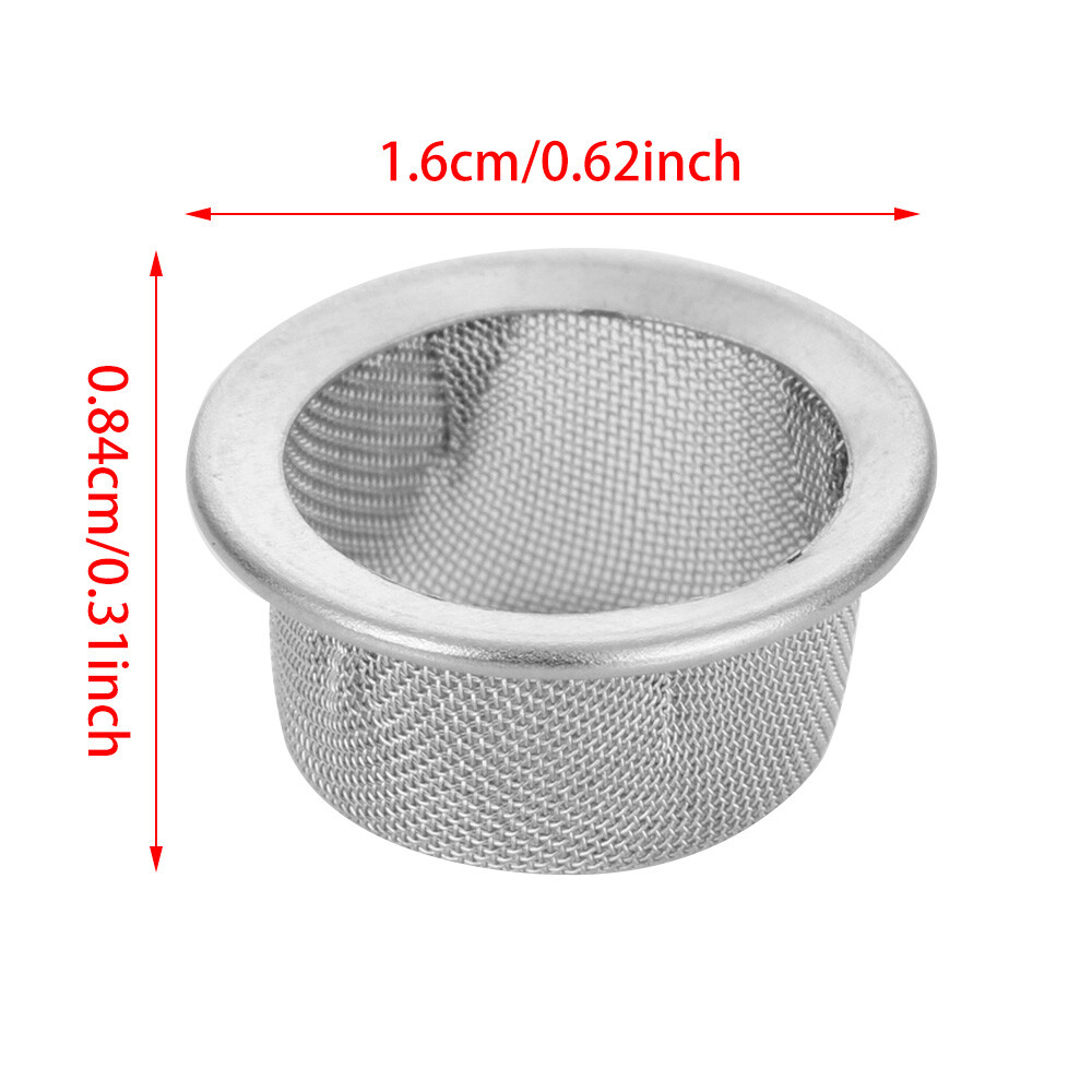 40PCS Tobacco Smoking Pipe Metal Filter Screen Steel Mesh Concave Bowl Style ELH