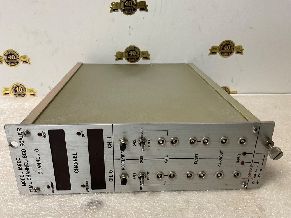 Jorway NIM computer board model # 1880C Dual Channel BCD Scaler module
