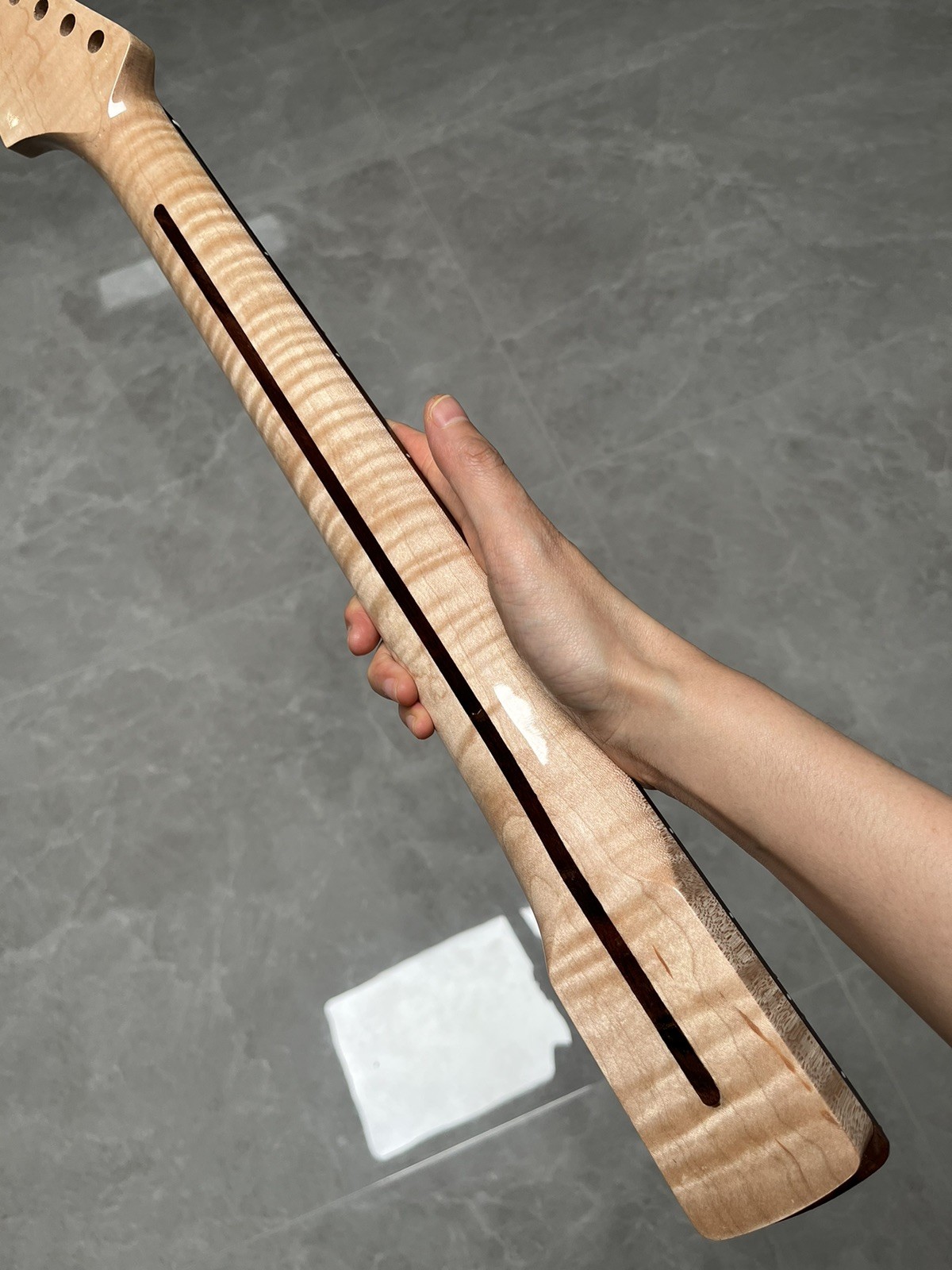 AAAA New 22Frets gloss Rosewood Natural color Flame Maple Electric guitar Neck