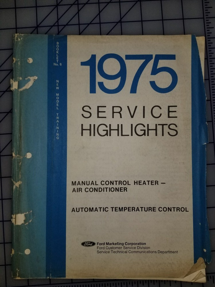1975 Ford Service Highlights Manual