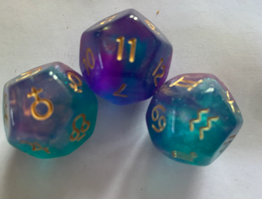 Astrodice with chart