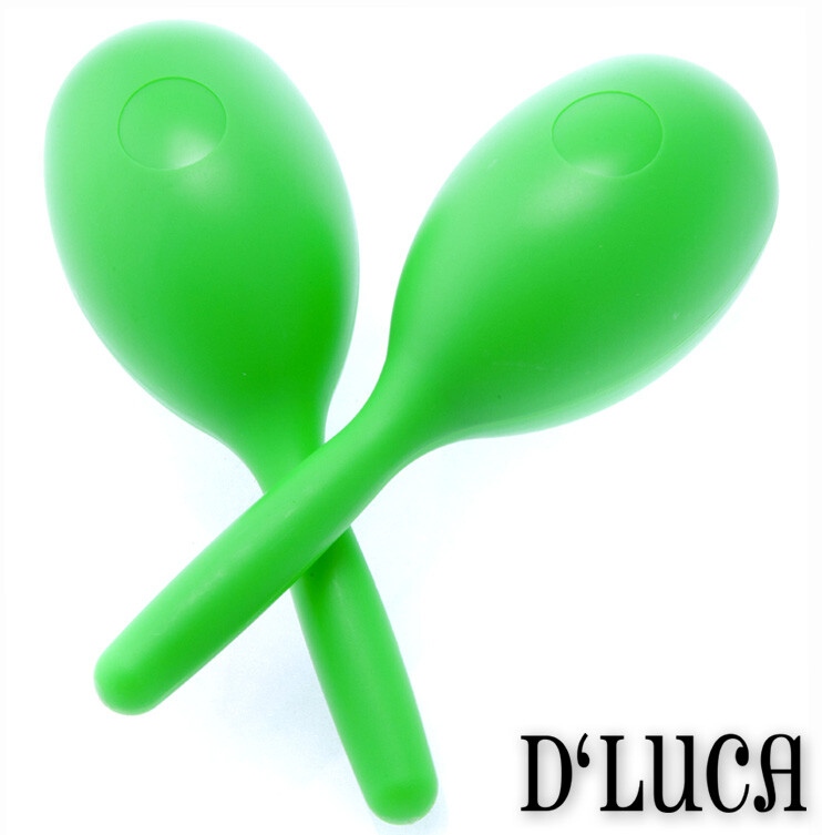 D'Luca Percussion Green Fish Style Plastic Maraca