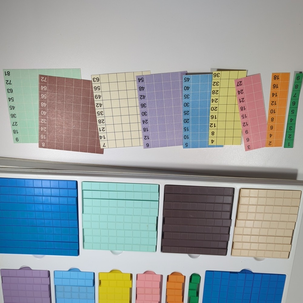 Vtg Mortensen More Than Math Block Set Manipulatives Hands-On Materials Counting