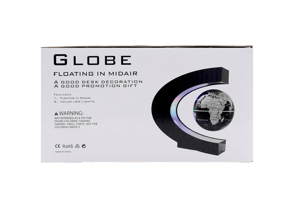 Globe Floating and Rotating in Midair