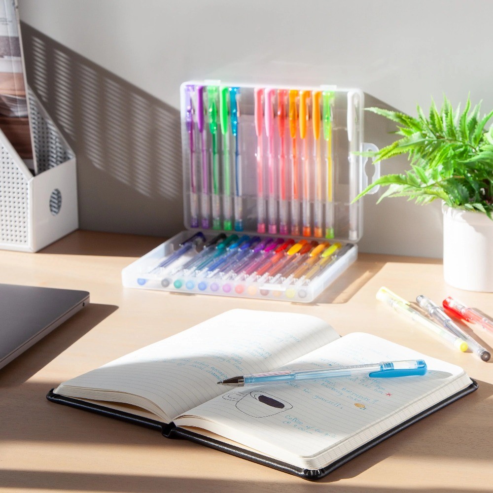 Gel Pens, Assorted Colors, 30 Count, 1mm