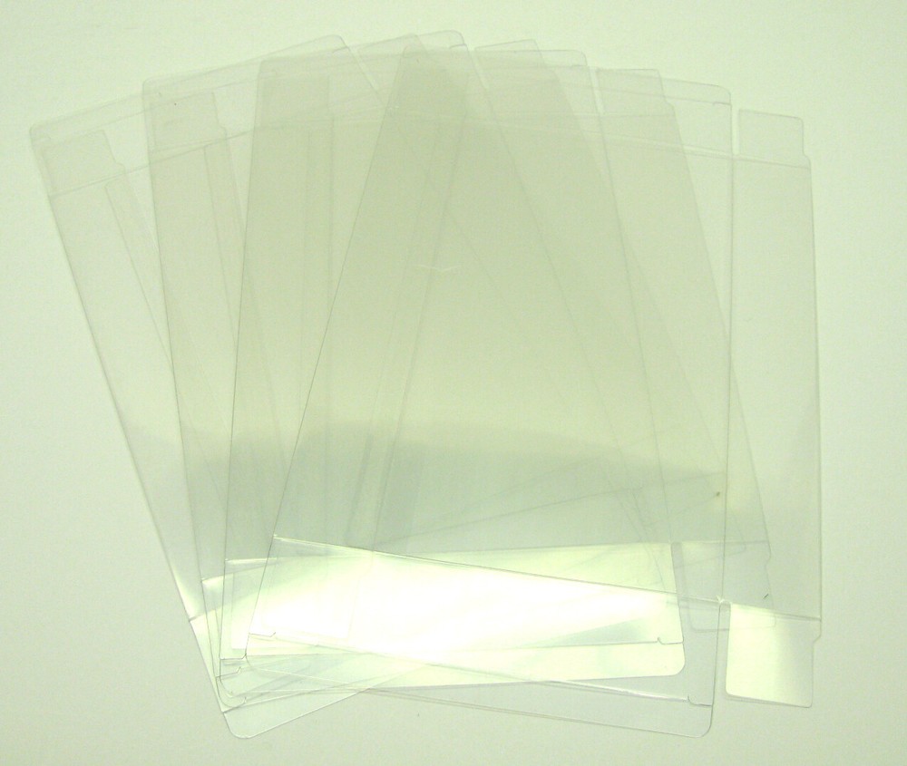 5 Clear Plastic Protective Box Protector For Nintendo N64 Japan Import Cib Game