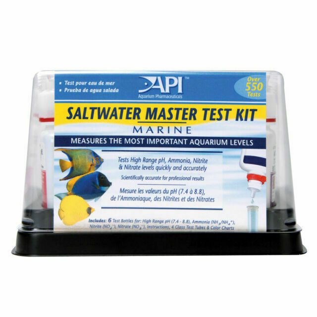 API Saltwater Master Test Kit Marine Tests pH Ammonia Nitrite Nitrate 04/2027