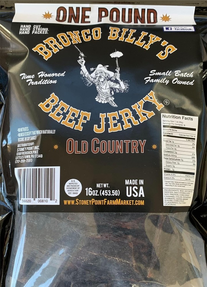 Authentic Old Fashioned Style Jerky 16oz Resealable Bag