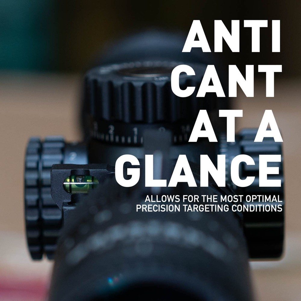 Monstrum Next Level Scope Rings with Integrated Bubble 34 mm diameter