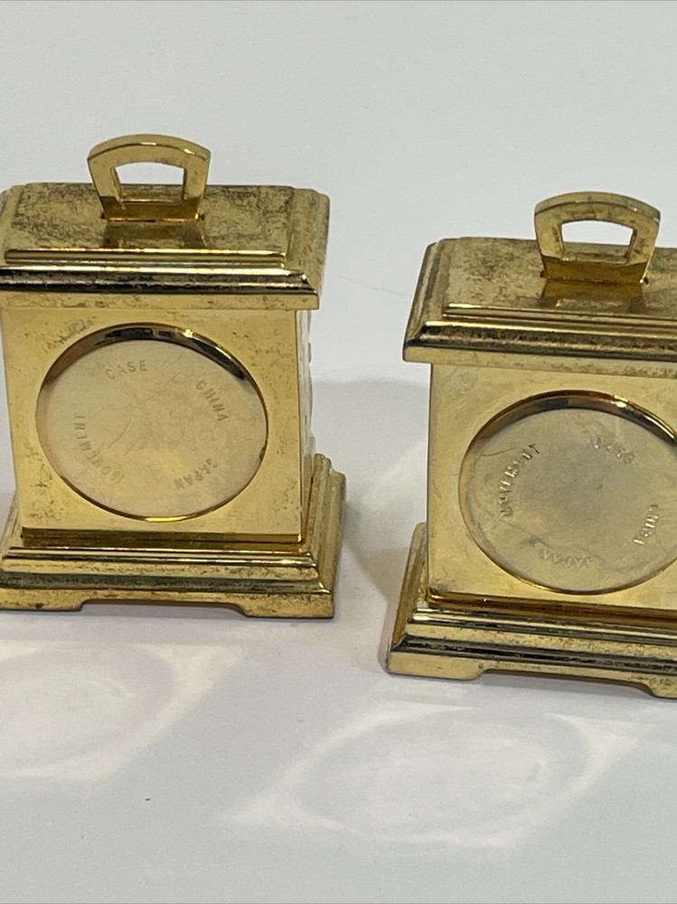 Mini Sunbeam Mantle Clocks- 2- Not Working or needs batteries