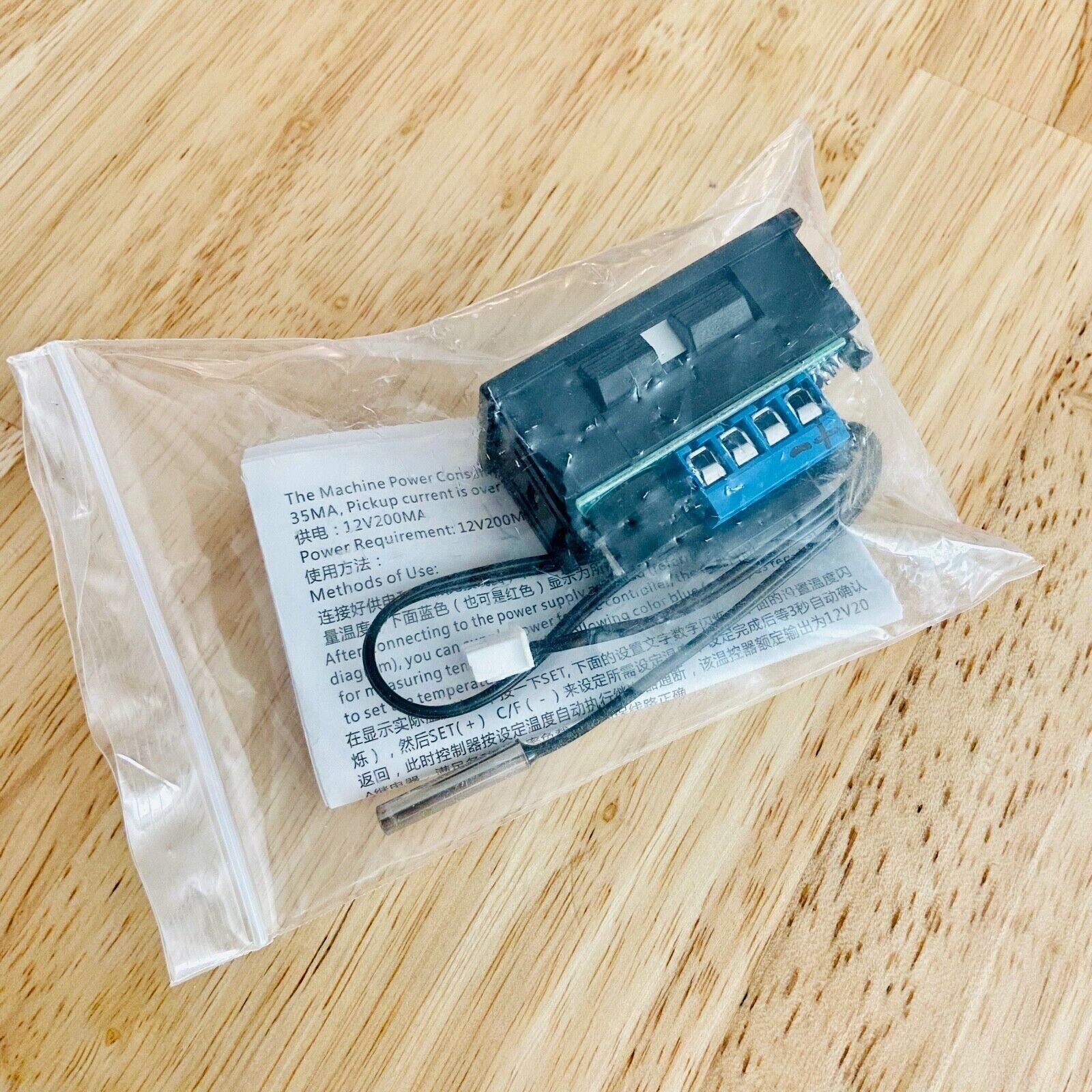 Digital LED Microcomputer Thermostat Controller Switch Temperature Sensor 12V