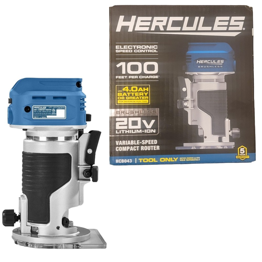 HERCULES 20V Brushless Cordless Compact Router - Tool Only