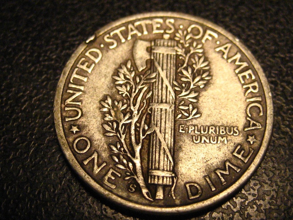 1945-S 90% Silver Mercury Head Dime