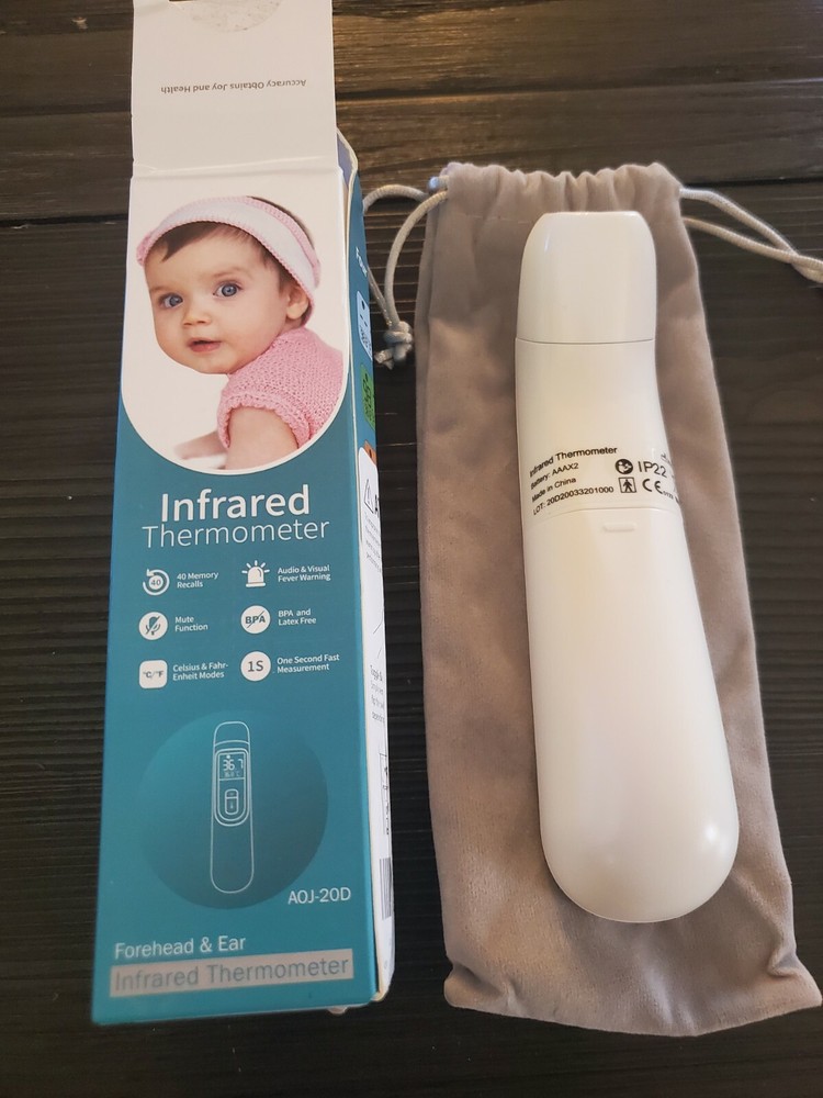 Touchless Thermometer-Forehead Thermometer with Fever Alarm and Memory Function