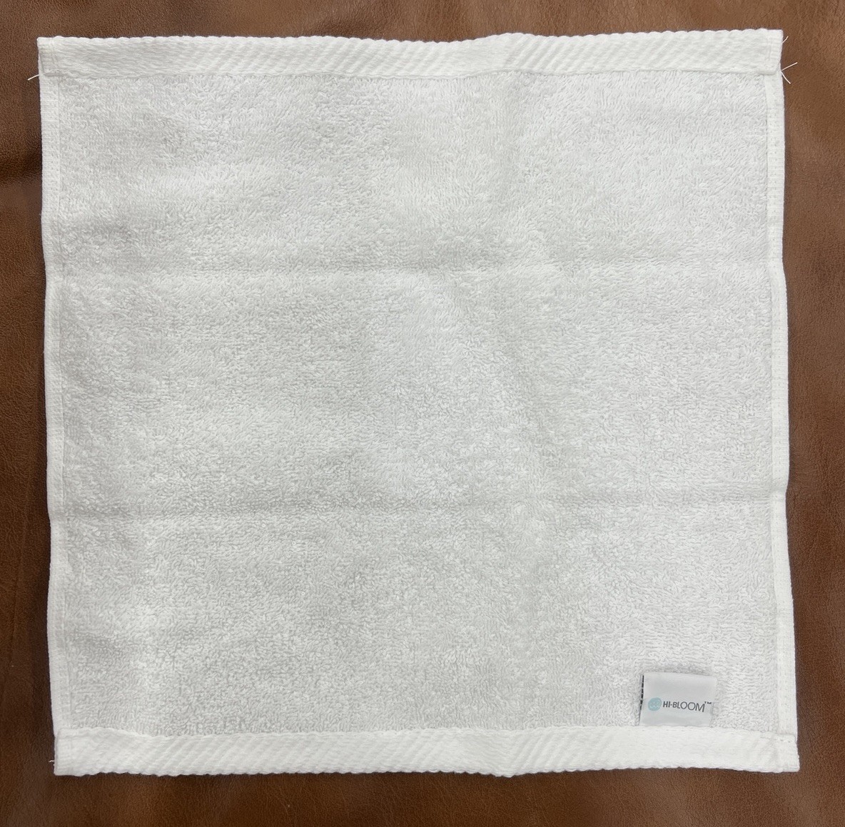 Lot of 12 HI-BLOOM Sobel Westex White Washcloths 100% Cotton 12” x 12” NEW