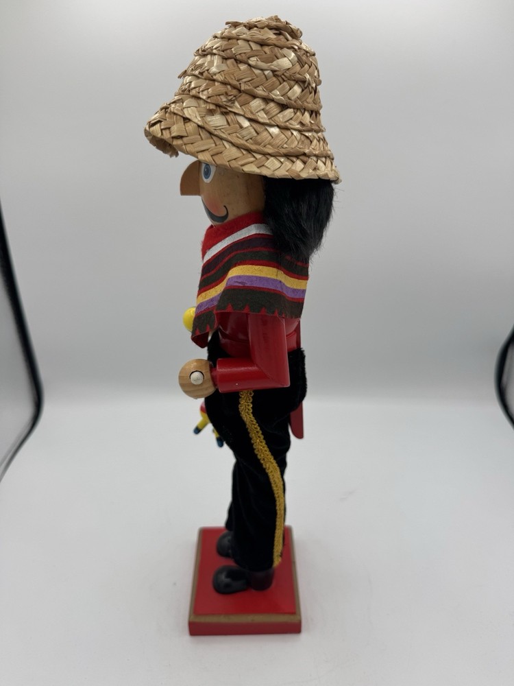 15 Inch Tall Mexican Nutcracker Hand Painted