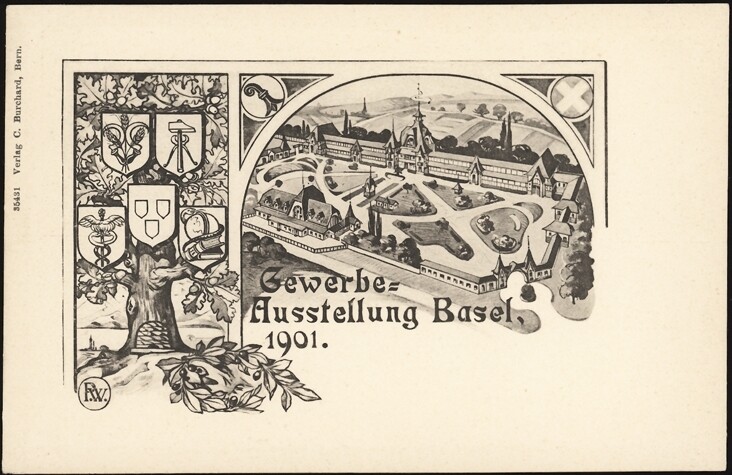 SWITZERLAND, 1901. Post Card "Basel Trade Fair", Mint