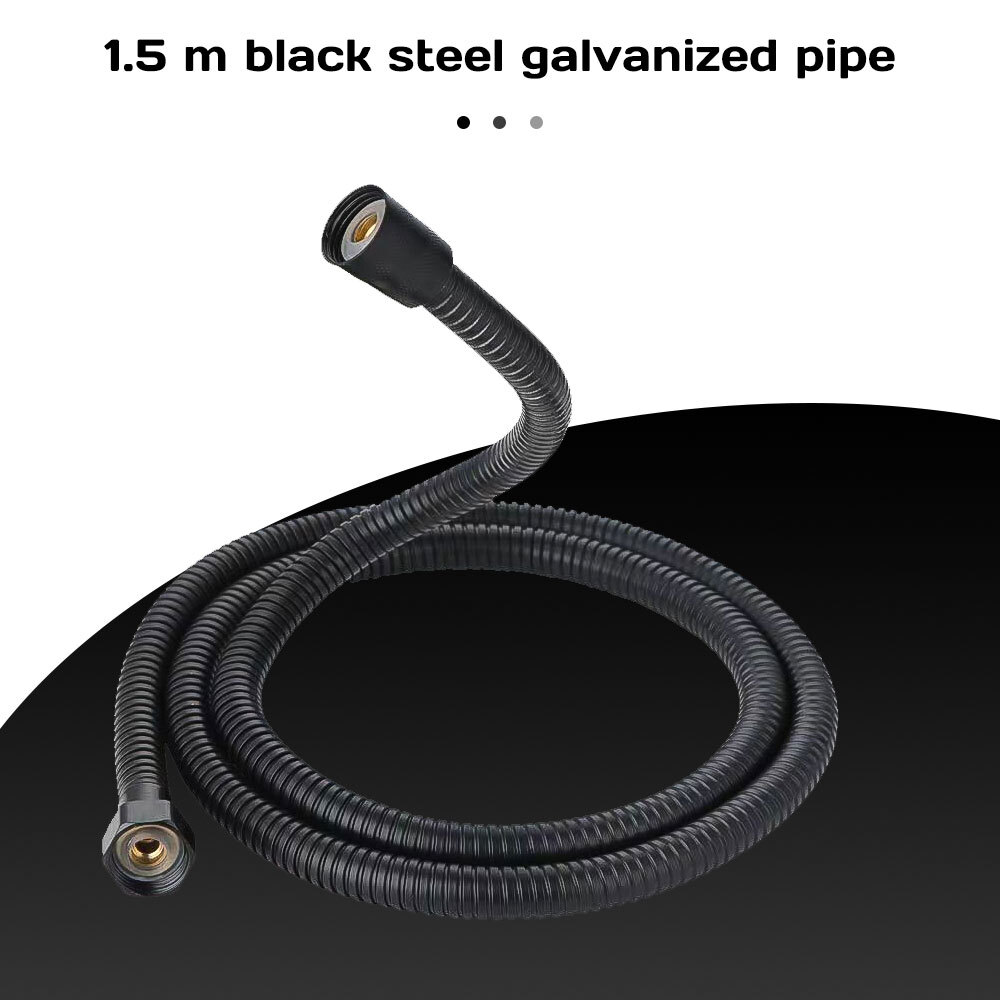 1/2x Detachable High Pressure Shower Head with Built-in Pause Button, 8-Function