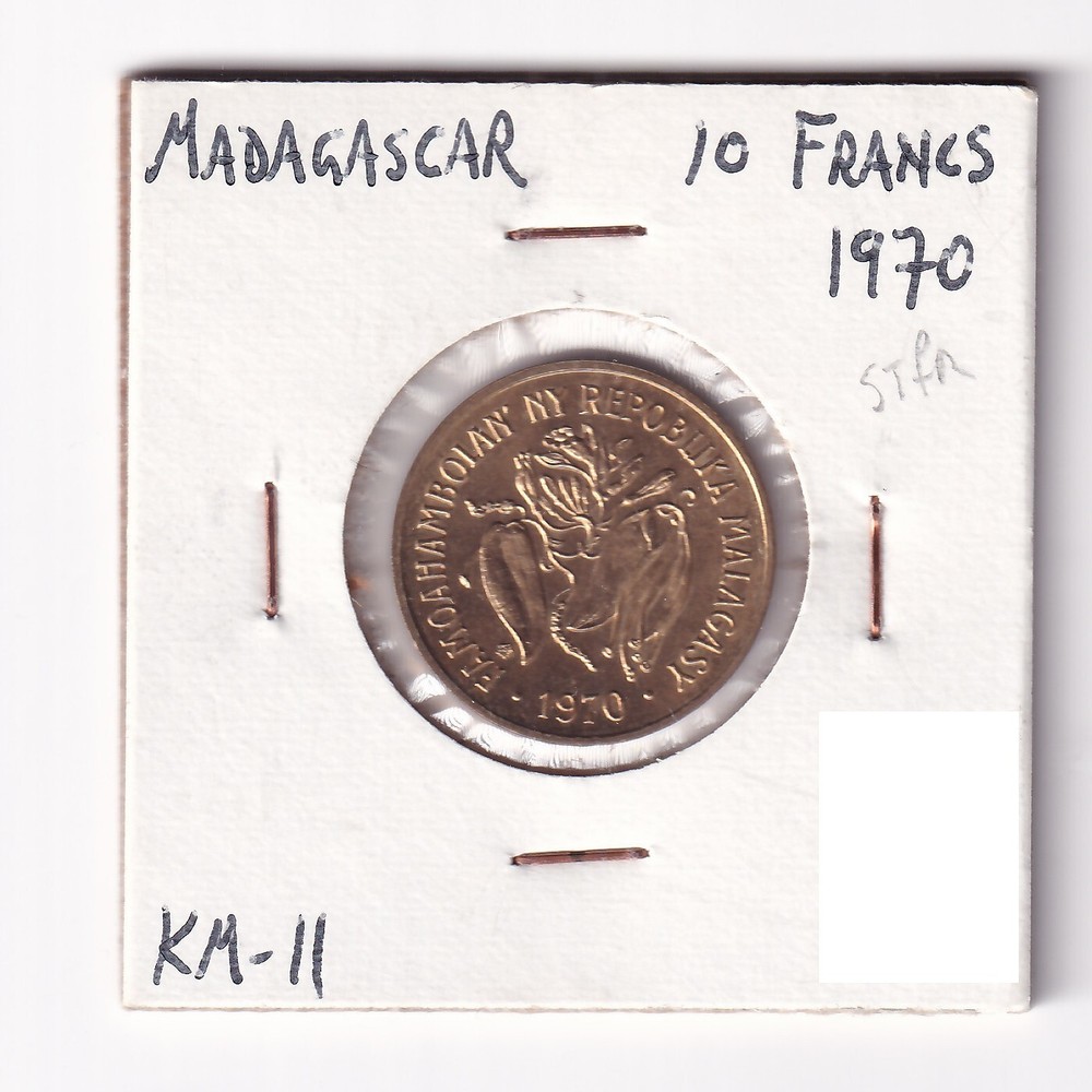 Madagascar - 10 Francs 1970 BU