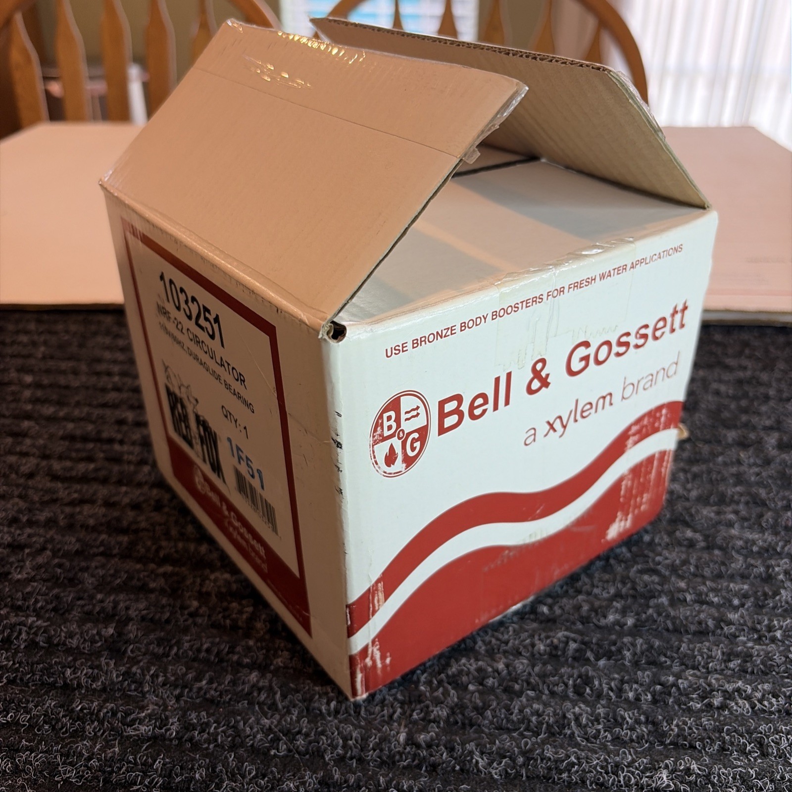 Bell & Gossett 103251 1/25 HP, NRF-22 Red Fox Circulator Pump - NEW