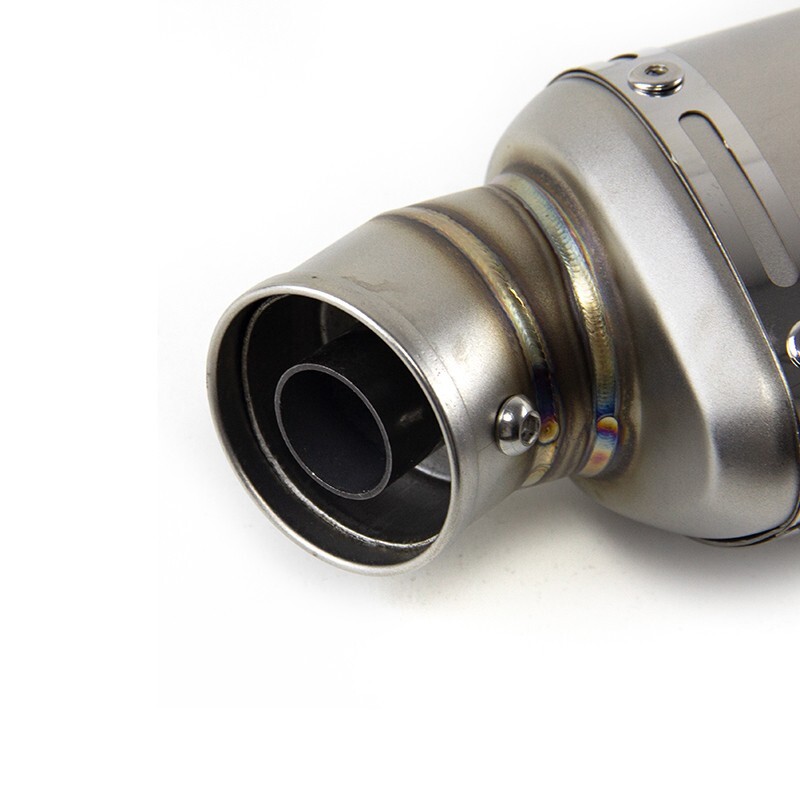 440mm Universal Exhaust Pipe 51mm Muffler Tip With DB Killer For Motorcycle ATV