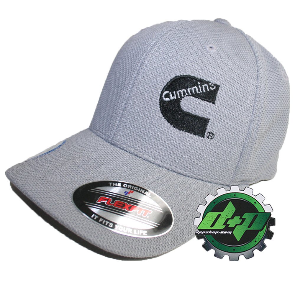 Cummins summer mesh cummings hat gray cap fitted flex moisture wicking
