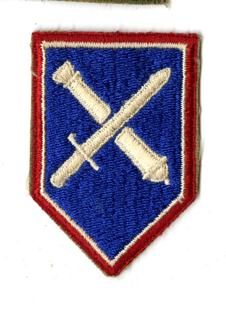 75th Regimental Combat Team White Back Patch Cut Edge Vintage