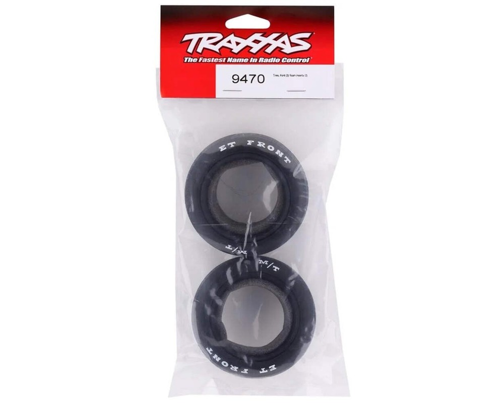 Traxxas TRA9470 Tires, front (2)/ foam inserts (2)