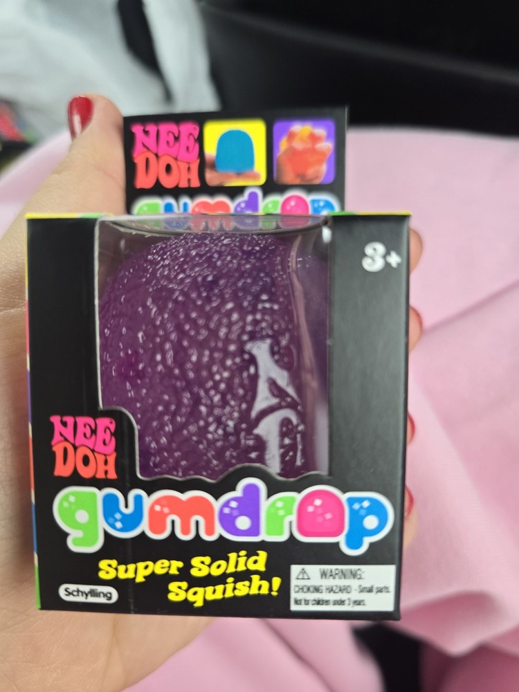 Nee Doh Gumdrop Super Solid Squish Needoh Gum Drop purple