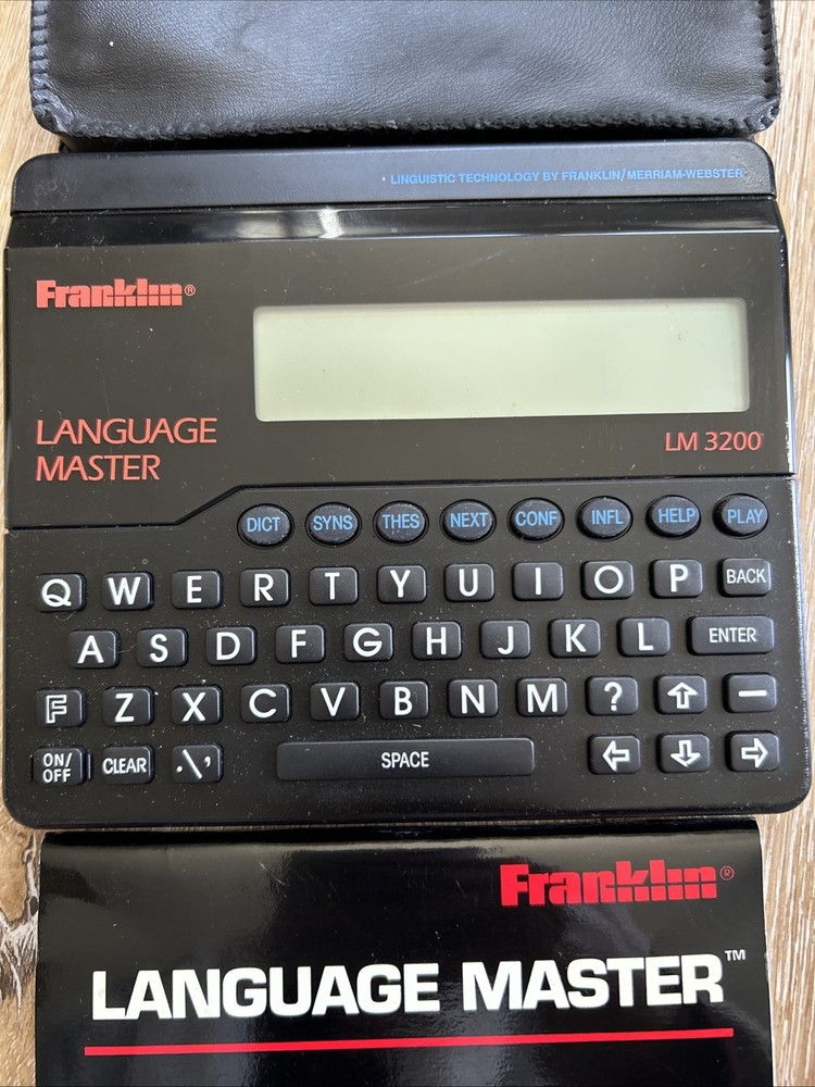 Franklin language master LM 3200 Tested Working Manual Case