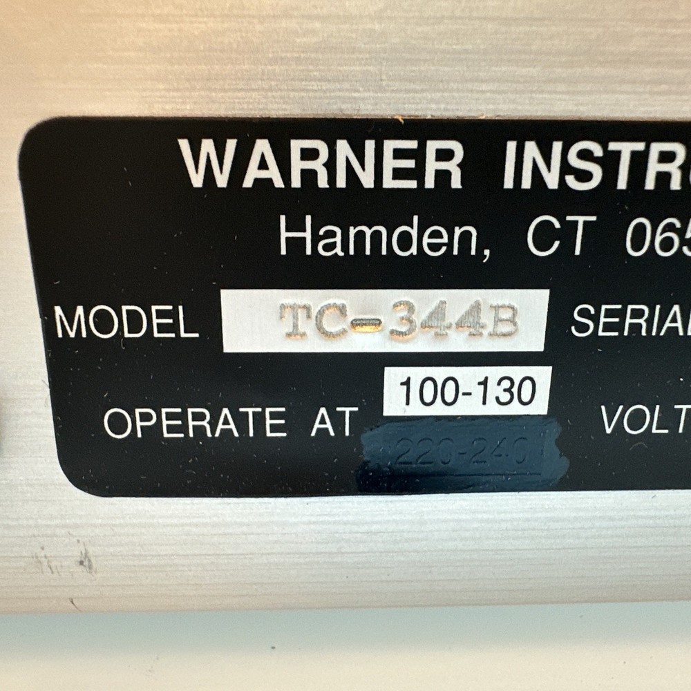 Warner TC-344B Dual Channel Automatic Heater Controller