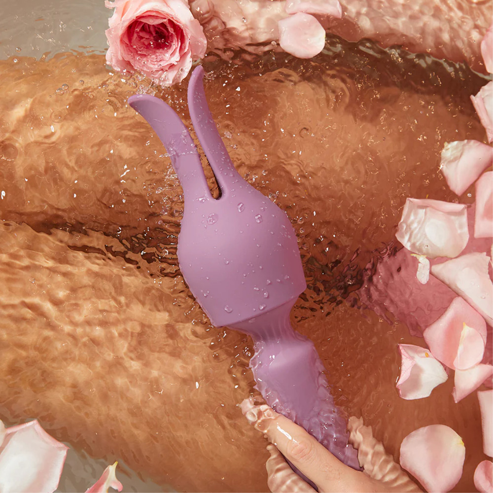 App Compatible Heating Wand with Attachment Vibrating Rechargeable Massager