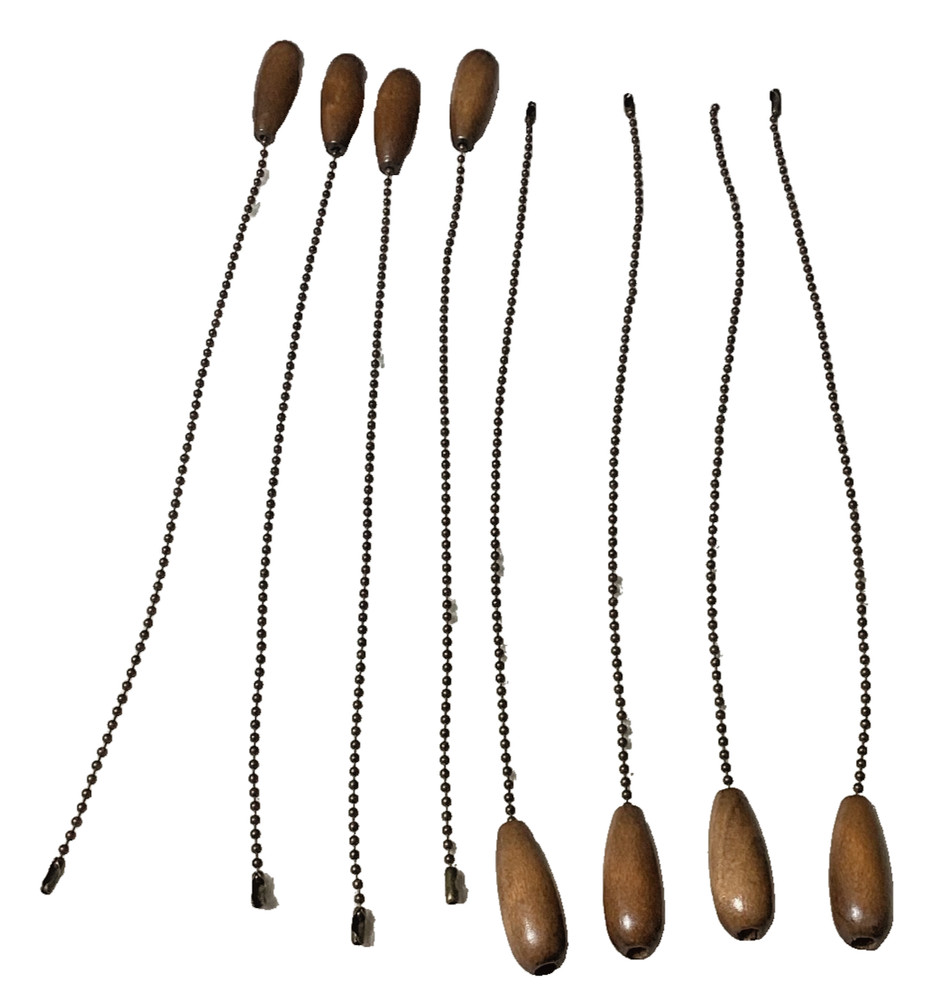Boao: 8 Pieces Ceiling Fan Pull Chains, Walnut Color