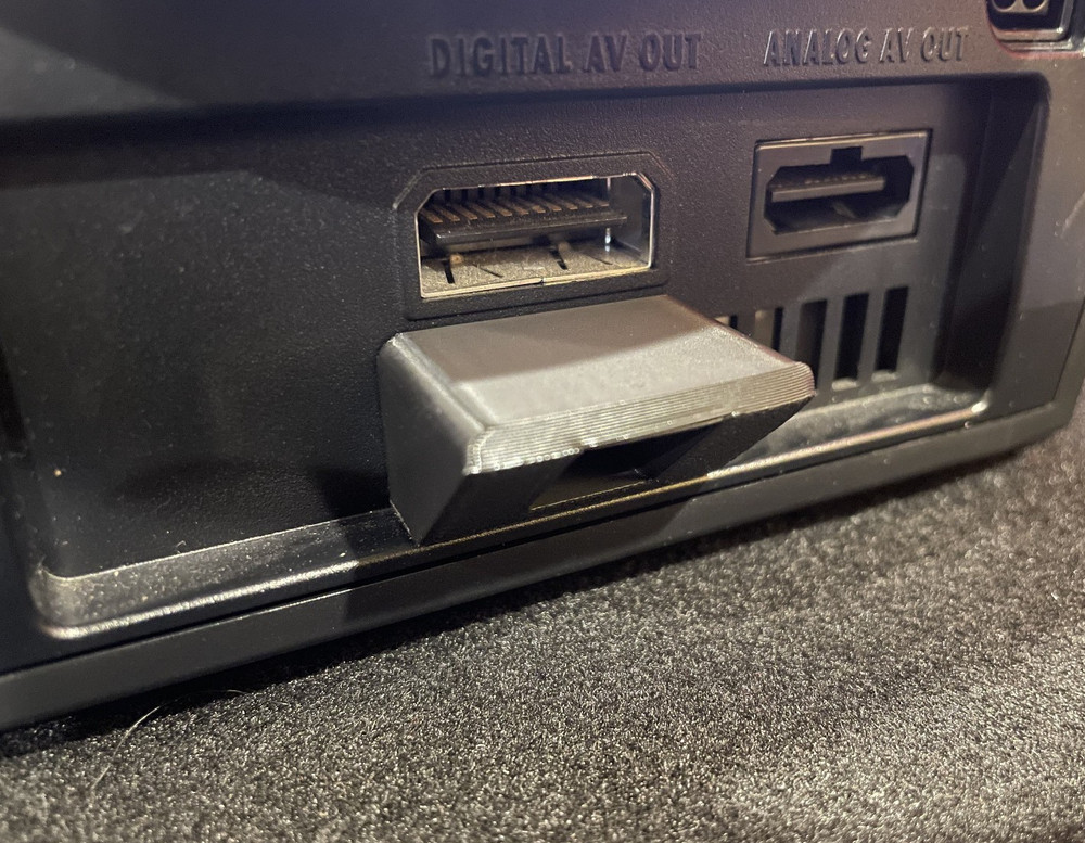 Carby support bracket 3D print mount for GameCube