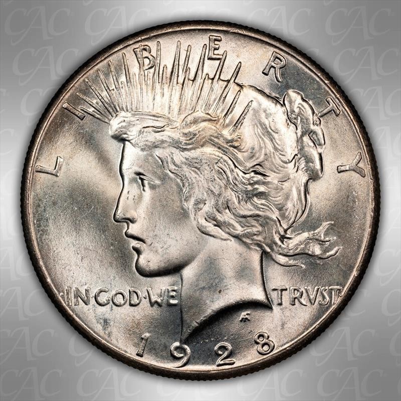 1928 $1 CACG MS 64