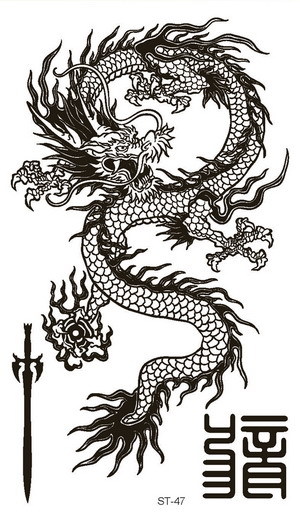 Supperb® 6-pack Mix Dragons Temporary Tattoo