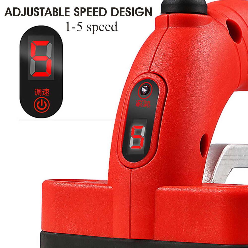 Automatic Tile Machine Tiles Vibrator Floor Vibrator Leveling Tool w/ 2 Battery