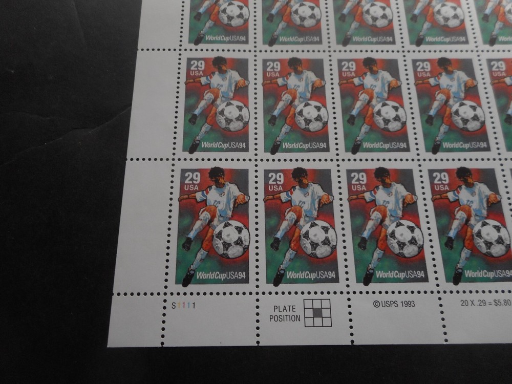 Scott 2834, 29 cent, Soccer Player, Sheet