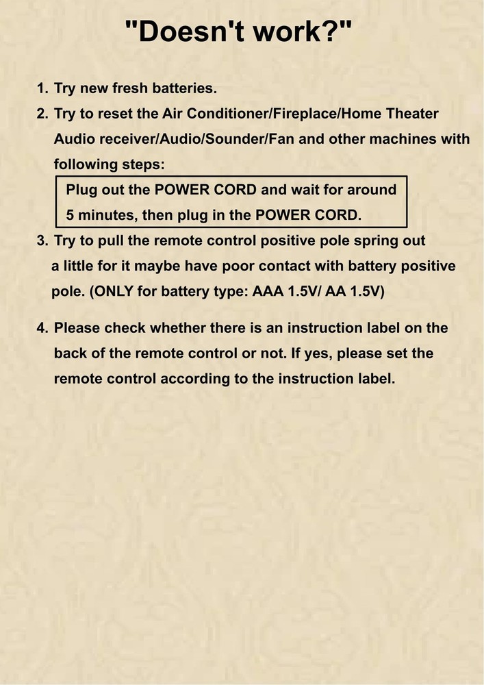 Replacement Remote Control for Vankyo Performance Same with remote control