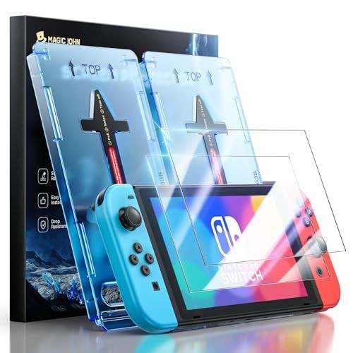 Nintendo Switch OLED Screen Protector 7" - Blue Light Filter, HD Clear, 9H Tempe