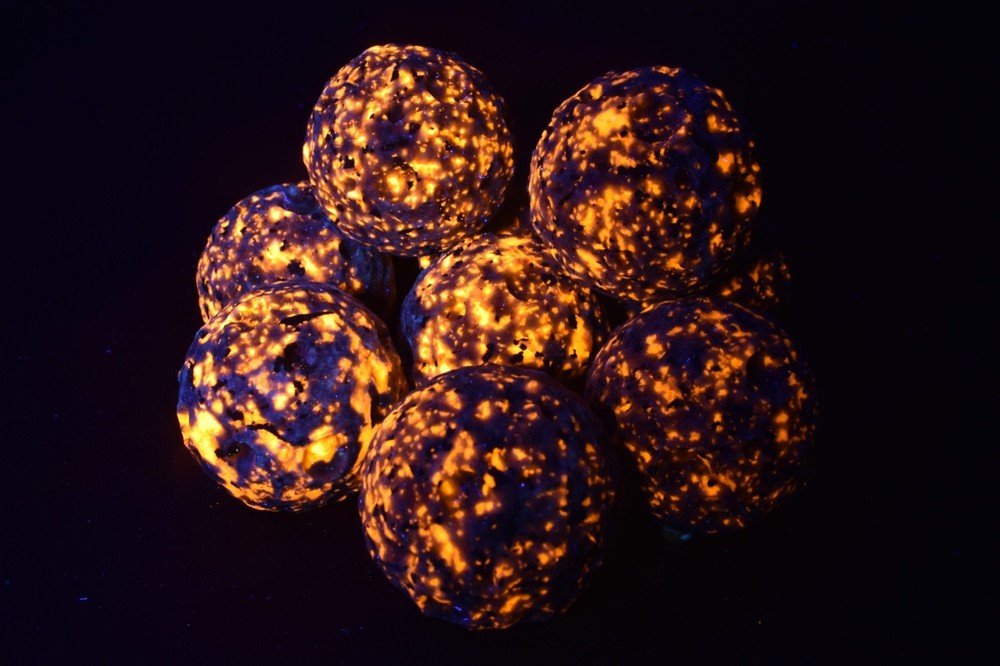 Large Yooperlite Moon Sphere – UV Reactive Crystal Sphere