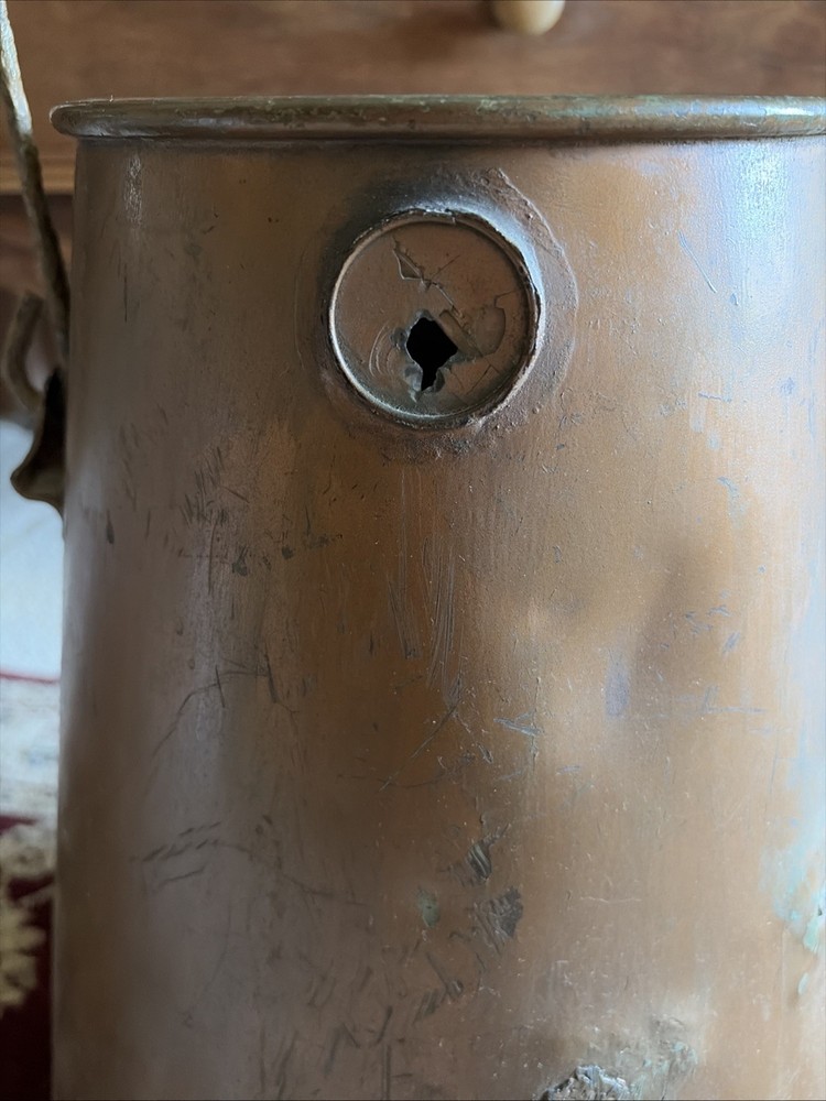 Antique Copper Milk Pail