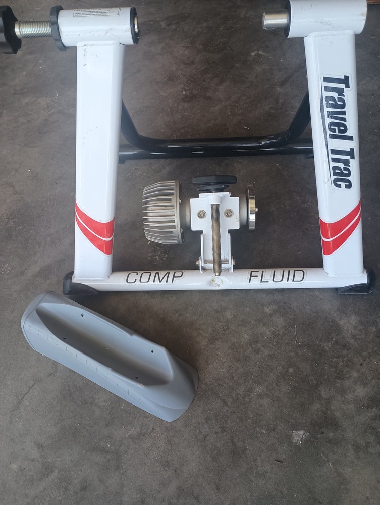 Travel Trac Comp Fluid Bicycle Trainer - Plus Stability Block