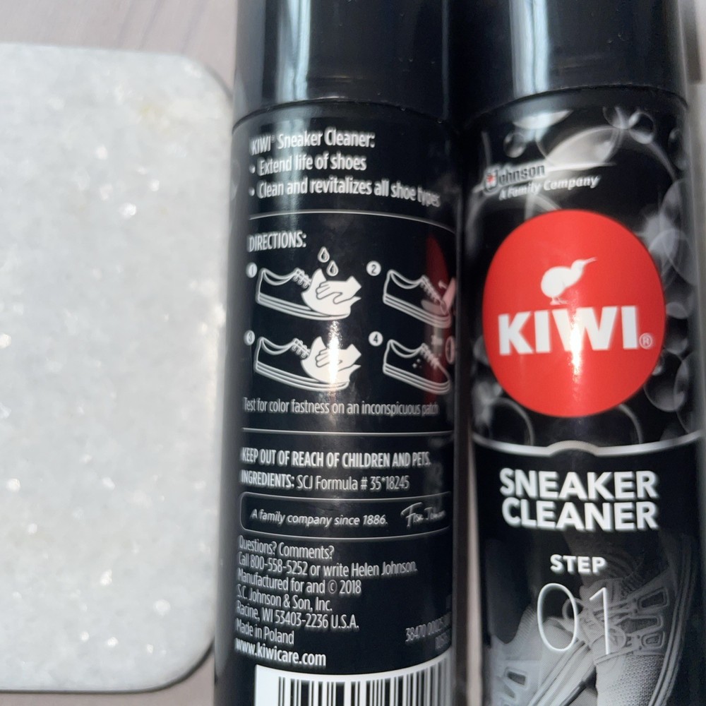2 Pack Kiwi Sneaker Cleaner Step 01 2.5oz.