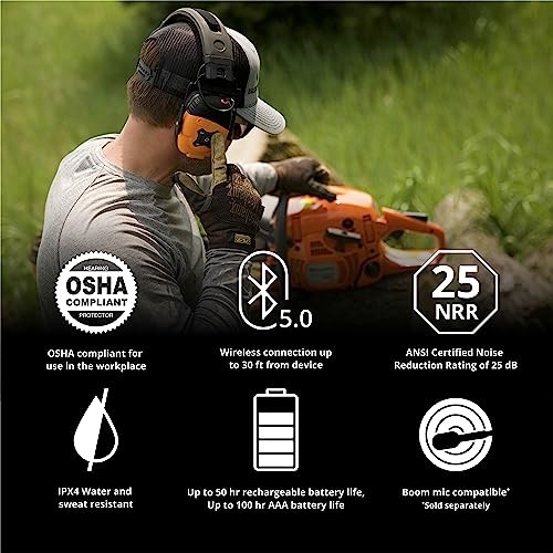 LINK Earmuff – Ear Protection Headphones for Work, Mowing, & Bluetooth
